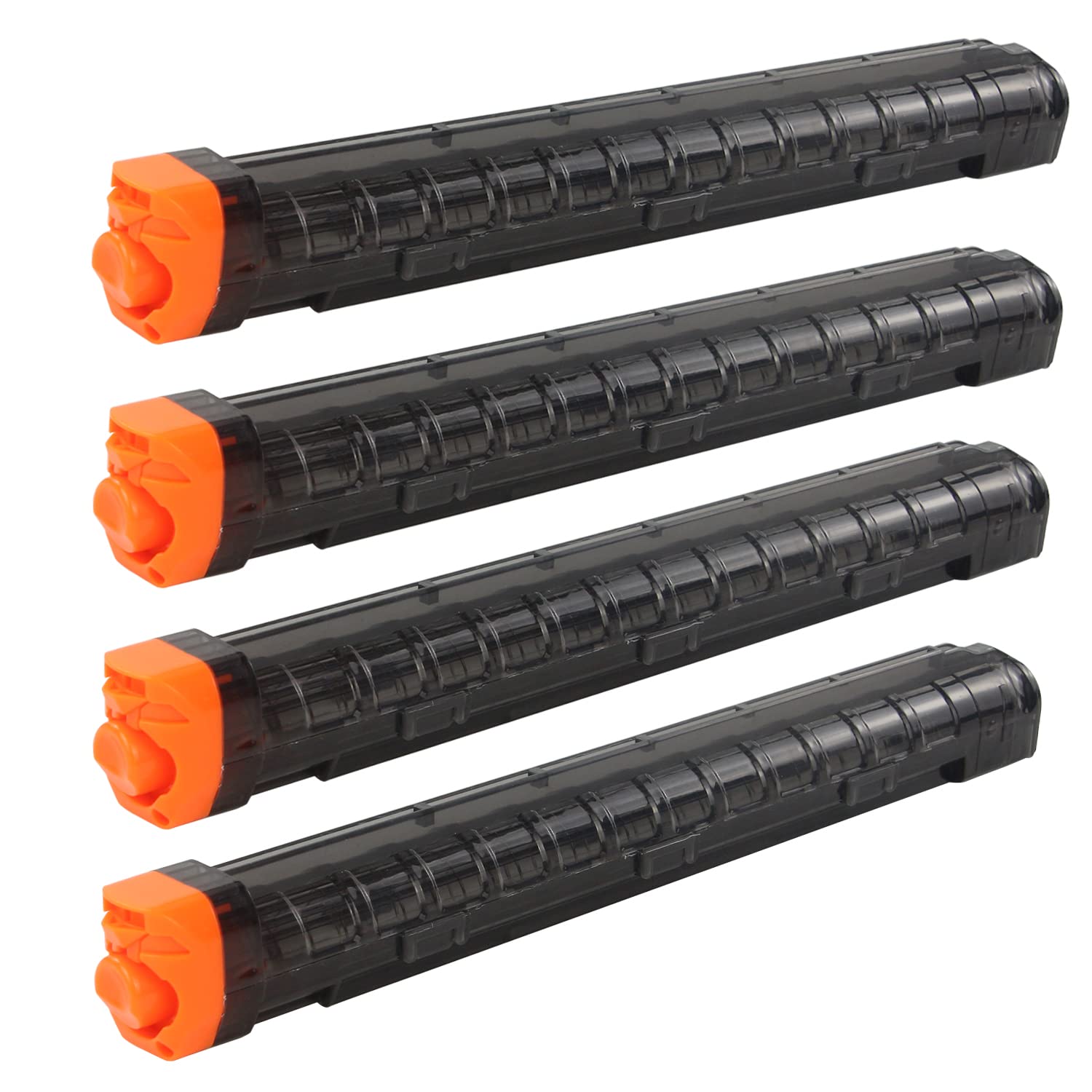 BOROLA 4Pcs Replacement Reload Clip 12-Round Refill Magazine Reload Clip Compatible for Nerf Rival Apollo XV-700 Rival Zeue XV-1200 (Black)