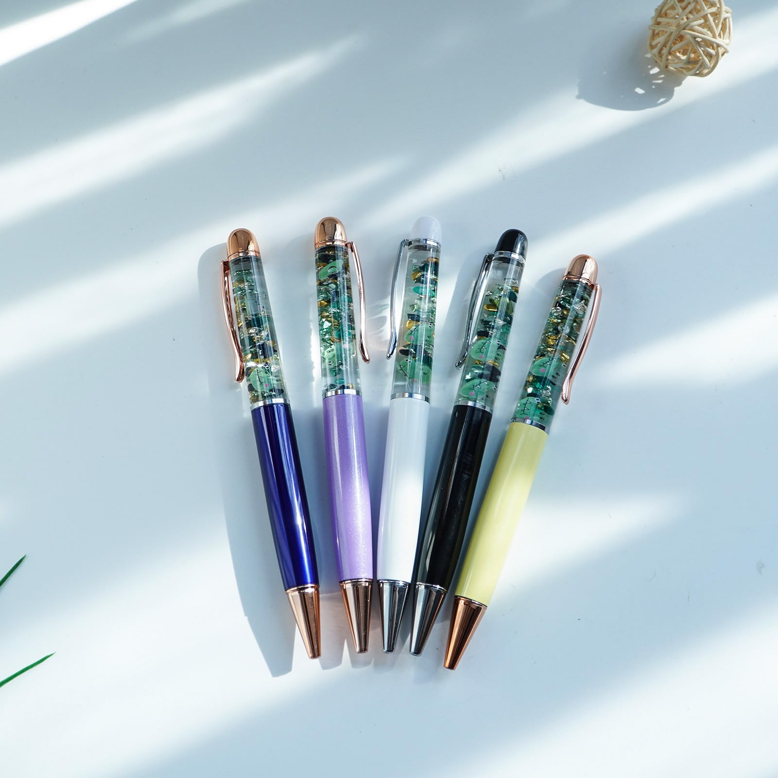 Sikyby Crocodile Cute 3D Floater Liquid Writing Journaling Office Pen Unique Gifts Set of 5 Pens, 1 count (Pack of 5) - Image 4