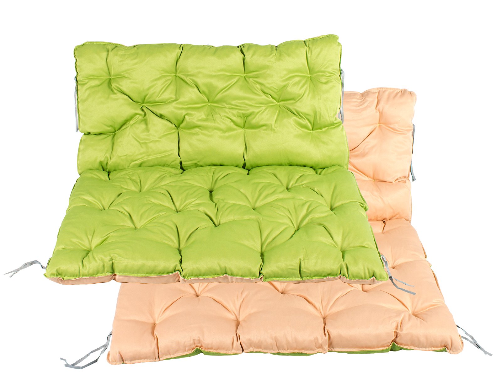 HOMECALL Coussin réversible avec dossier pour palette de jardin, environ 120 x 140 x 12 cm - Multicolore
