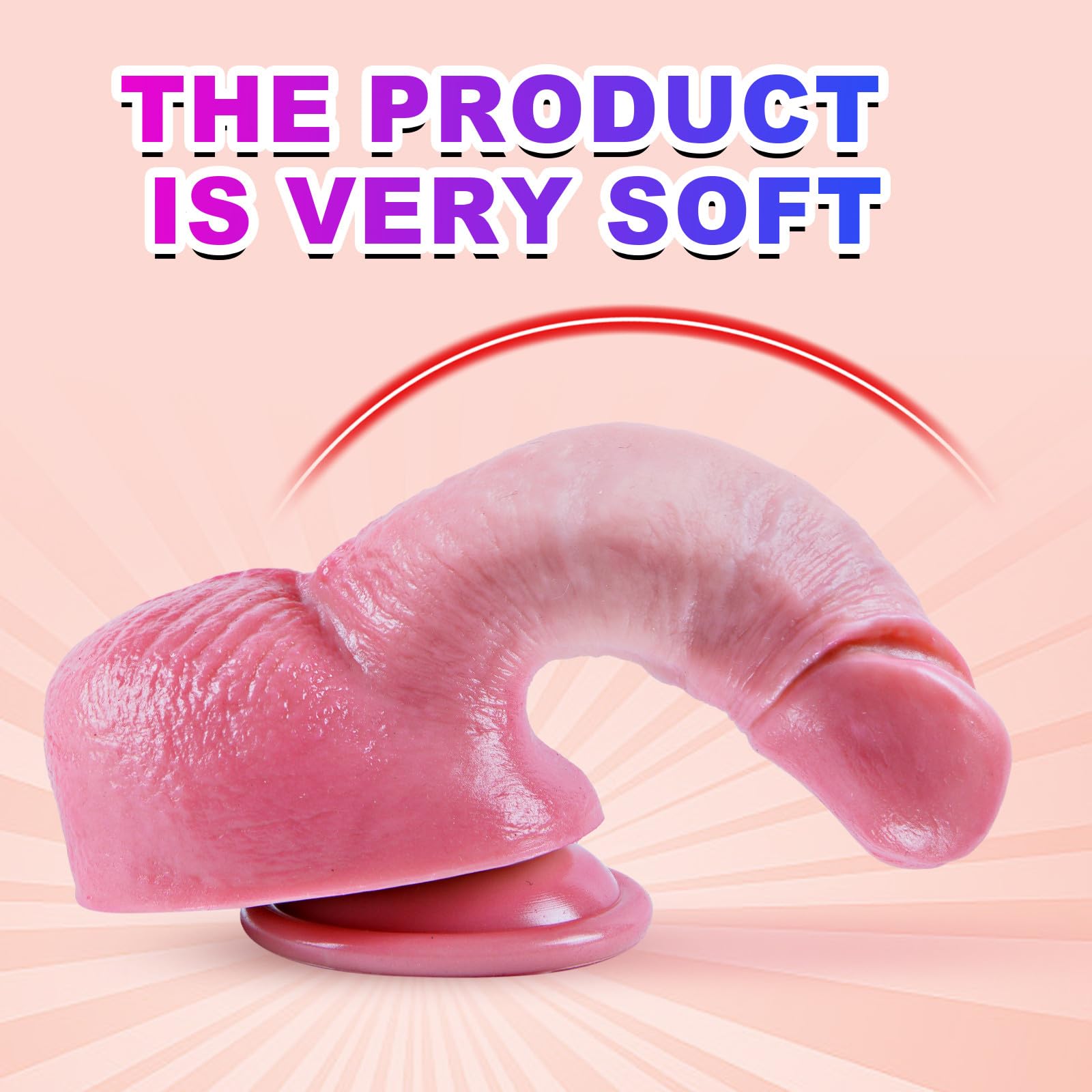 6 Inch Realistic Beginner Small Dildo with Strong Suction Cup, 5" Short Curved Shaft Thick Wide Penis Dildo with Big Balls, Soft Liquid Silicone Lifelike G-Spot Dildos for Women and Anal Prostate Play