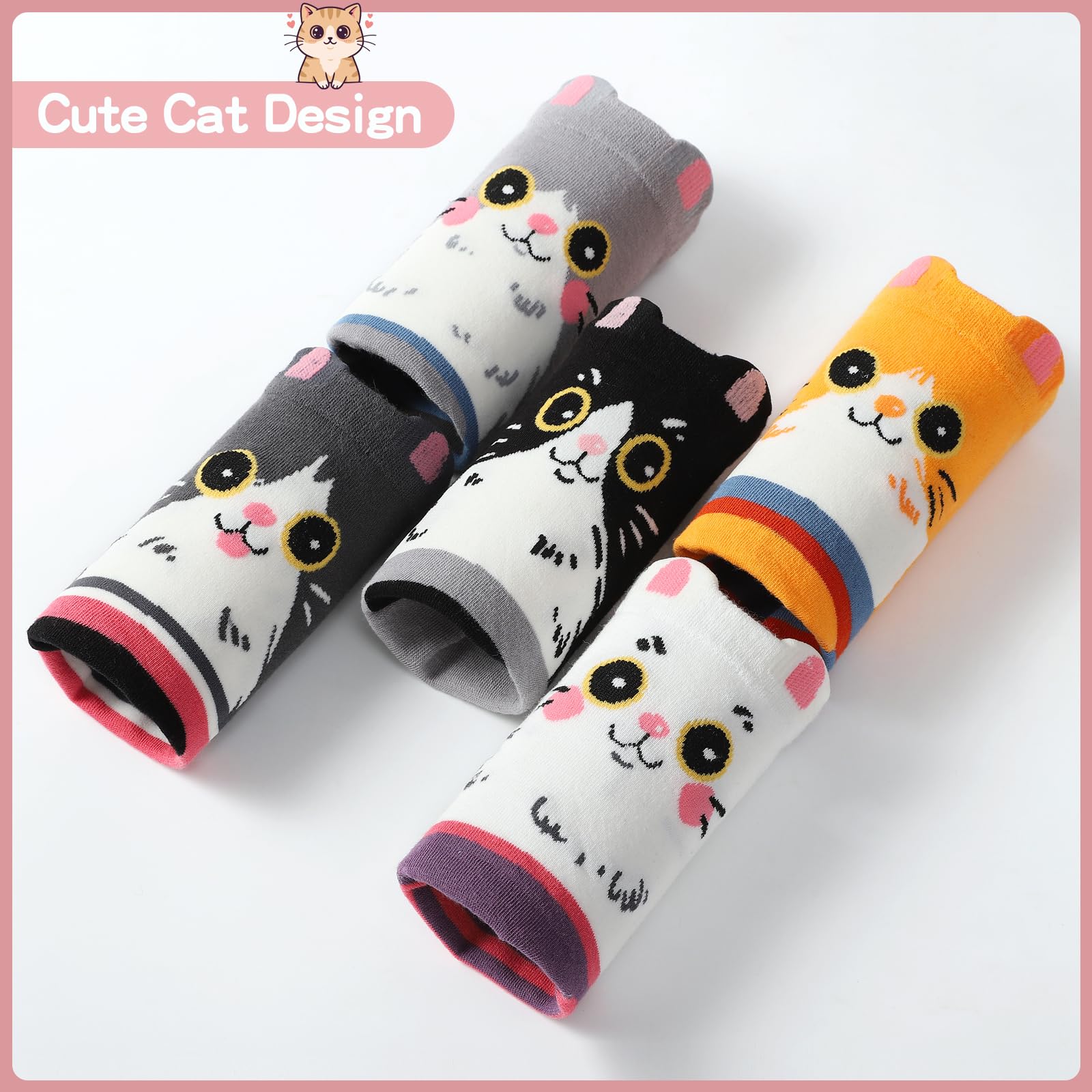 Kyralyn Birthday Gifts for Women Her Cat Socks, Cute Gifts Socks for Cat Lover Mum Teenage Girls Ladies Girlfriend Sister Nana, Unusal Surprise Friendship Besties Retirement Anniversary Present Idea - 4