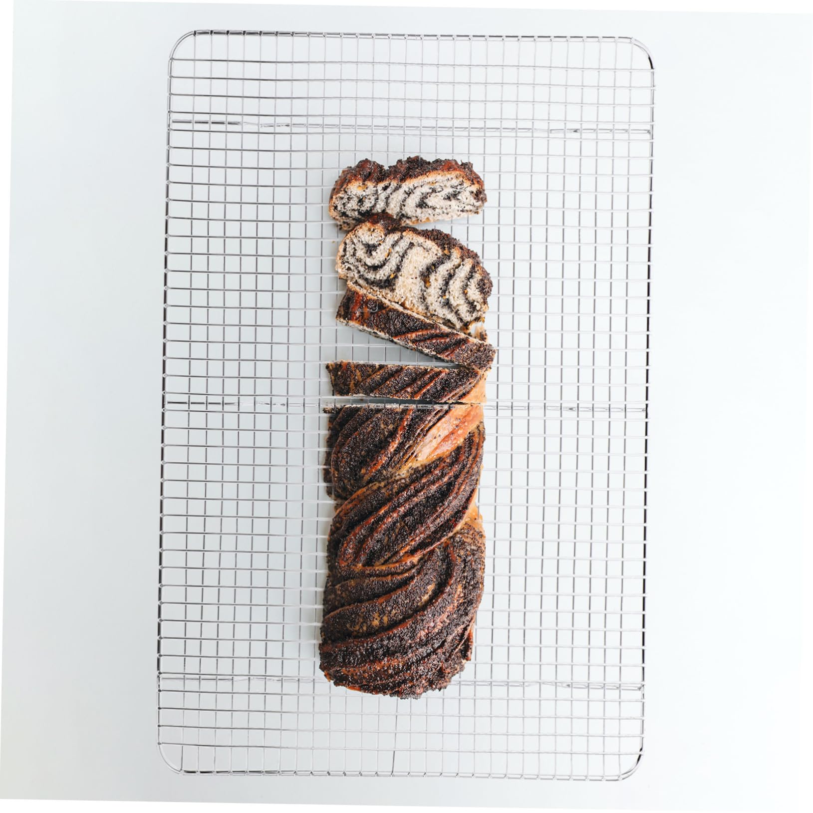 Abkühlgitter aus Edelstahl mit Großer Kapazität und Multifunktionalem Design zum Backen und Trocknen von Kuchen und Gemüse im Grill und Backofenbereich