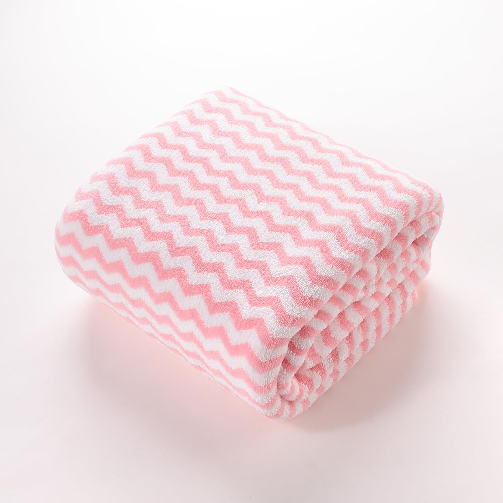 Kuber Industries Bath Towel for Men, Women|280 GSM|Extra Soft & Fade Resistant|Polyester Towels for Bath|Stripes Design|Bathing Towel, Bath Sheet (Pink) (B0CM3LC78N) Amazon Price History, Amazon Price Tracker