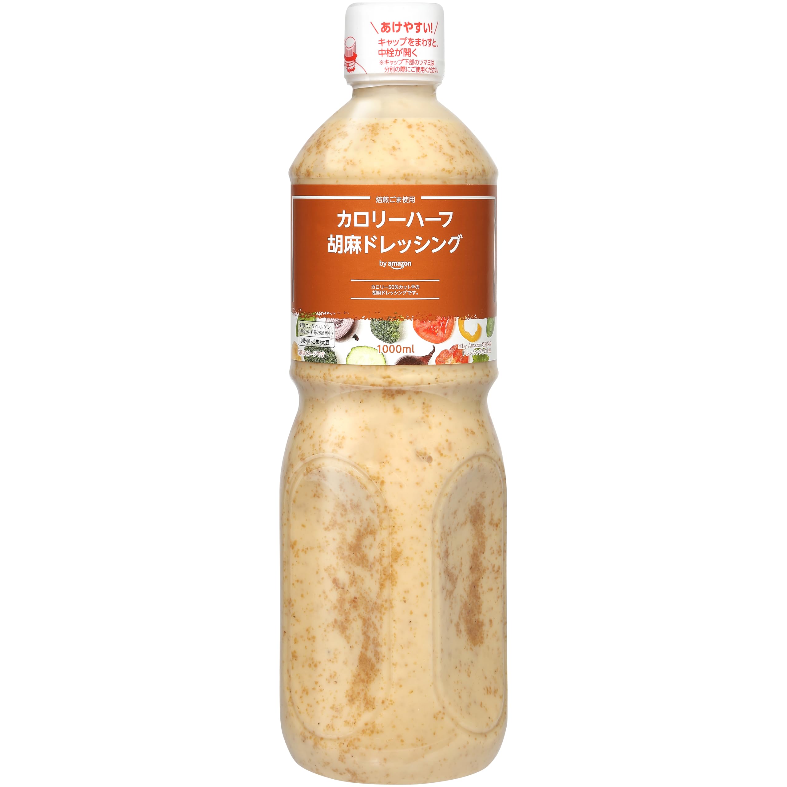 by Amazon 焙煎胡麻ドレッシング カロリーハーフ 1000ml 大容量