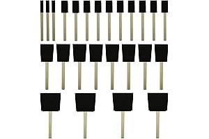 High Density Foam Brush 25-Pack for Vast Crafting Projects