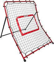 zonlolo Baseball Pitchback Net Rebounder - 3 Angles for Grounders, Line Drives, Pop Flies - Solo Pitching Trainer for Kids