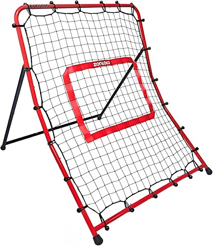 Baseball Pitchback Net, Rebounder Net, Pitching Return Trainer,Three Angles Without Adjusting, Perfect for Solo Playing Catch