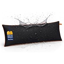 ZonLi Spill and Stain Repellent Body Pillow for Adult Side Sleepers, Black