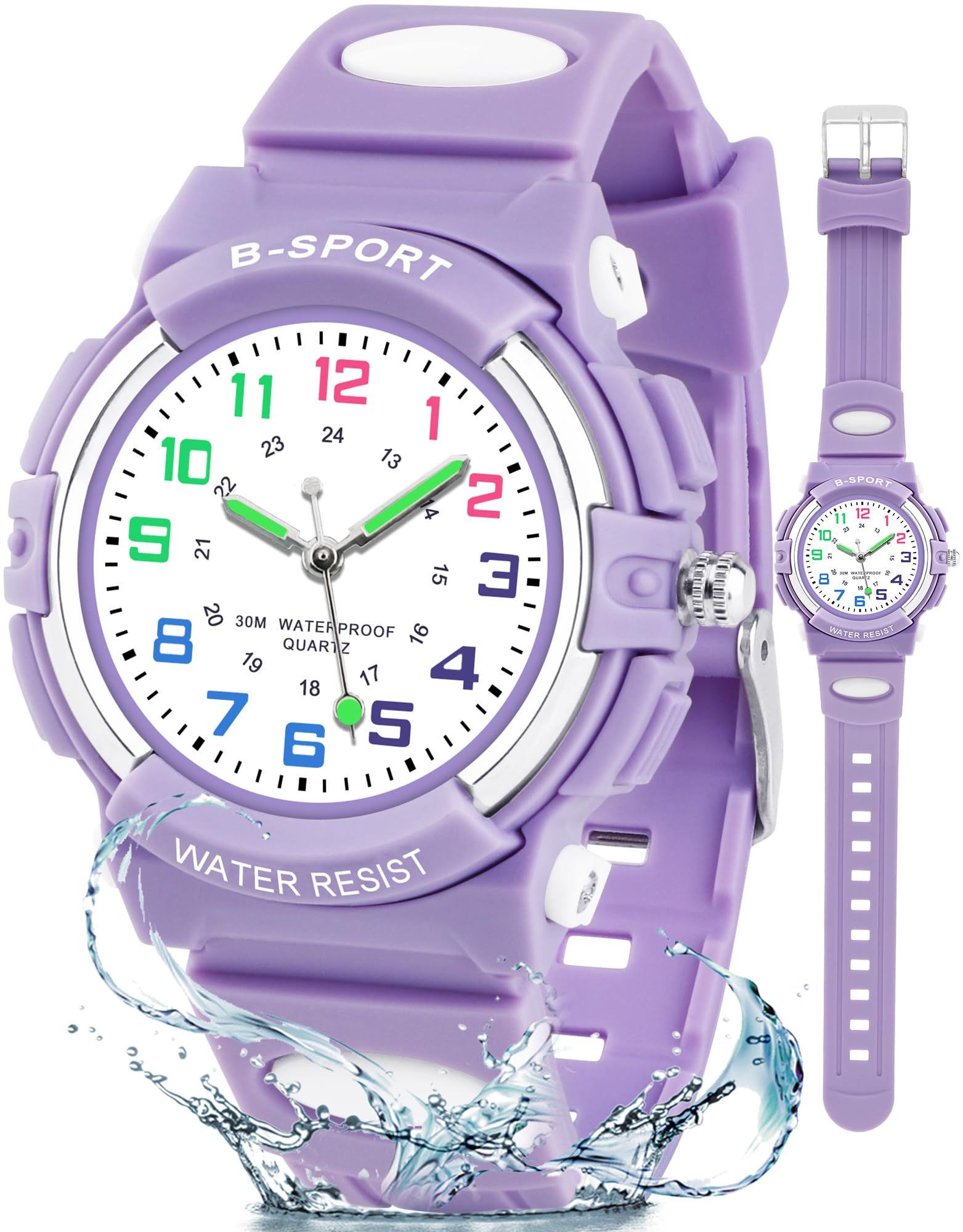 Juboos Kids Watch Analog for Boys Girls Teens Waterproof Sport Wristwatch