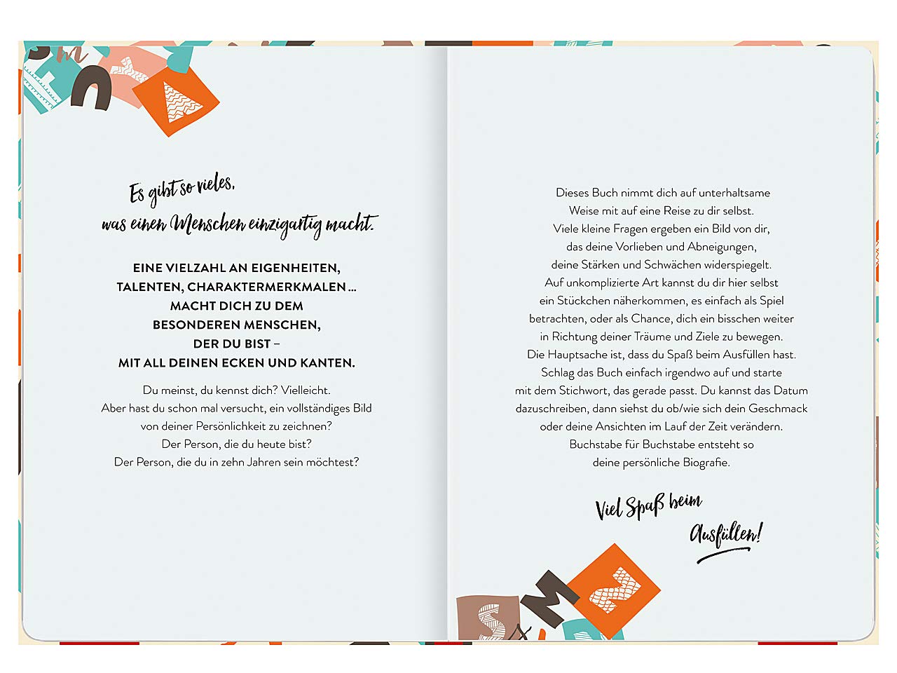 Das bin ich! Ein Eintragbuch von A bis Z