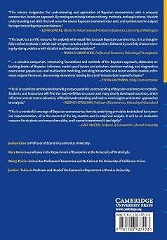 Bayesian Econometric Methods (Econometric Exercises, Series Number 7)