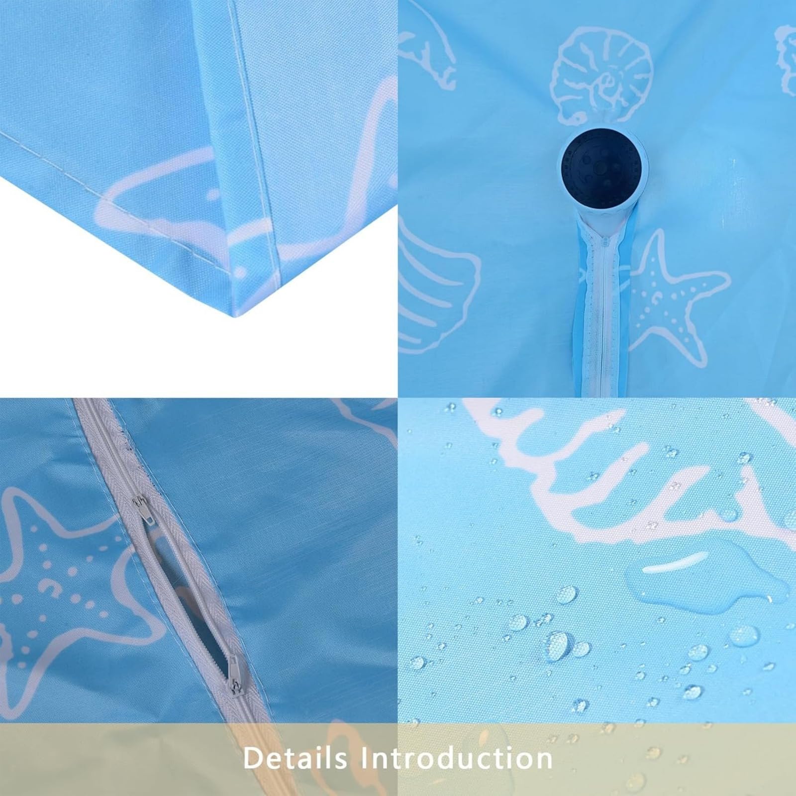 Tenda Da Doccia Portatile Per Campeggio - Impermeabile, Pieghevole, 100x200 Cm, Con Gancio, Per Esterni E Interni - Foto 13