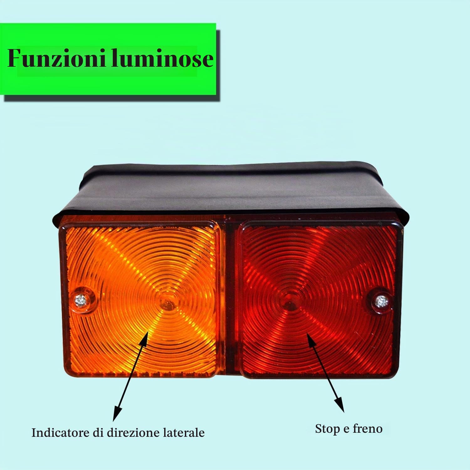 Gruppo luci posteriori posteriori con lampadine 12V, Sostituzione perfetta per Case Fiat New Holland Trattore Fanale posteriore 231 2310 233 234 2600 2610 2810 2910 333 334 335 3600 3610