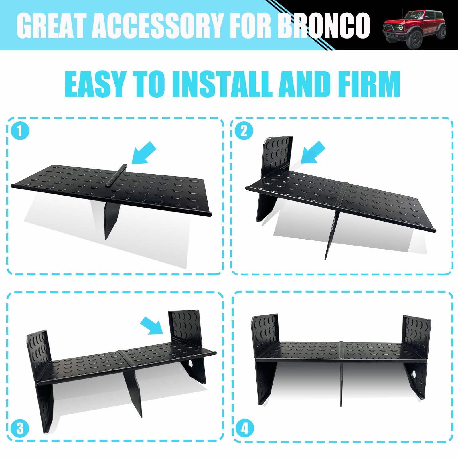 ANMOSVO Glove Box Organizer For Ford Bronco 2021 2022