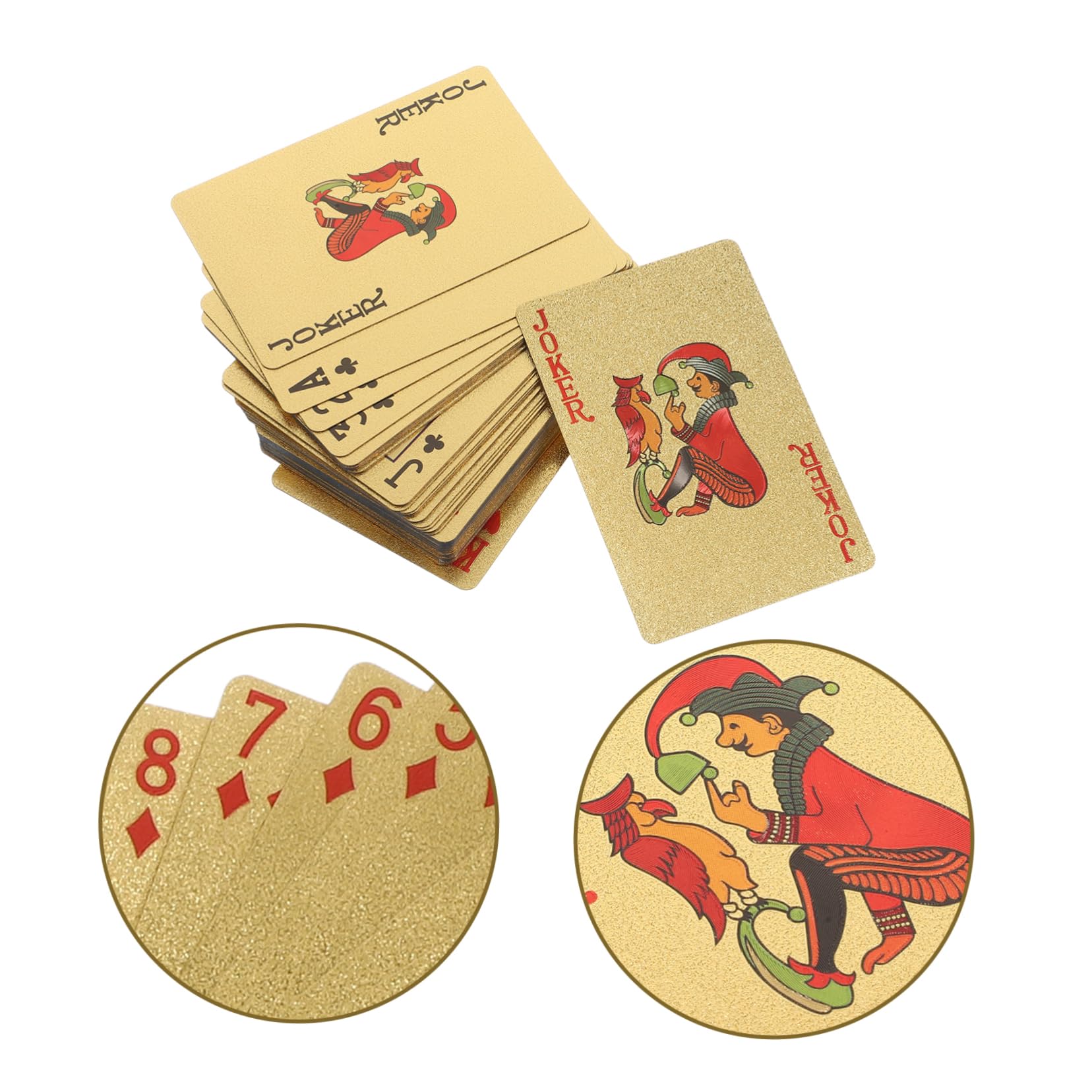 ibasenice Cartes De Poker Plastique Imperméables Jeu De Cartes De Poker pour Parties Intérieur Et Extérieur pour Adultes Et Design Élégant Matériaux Et Légers