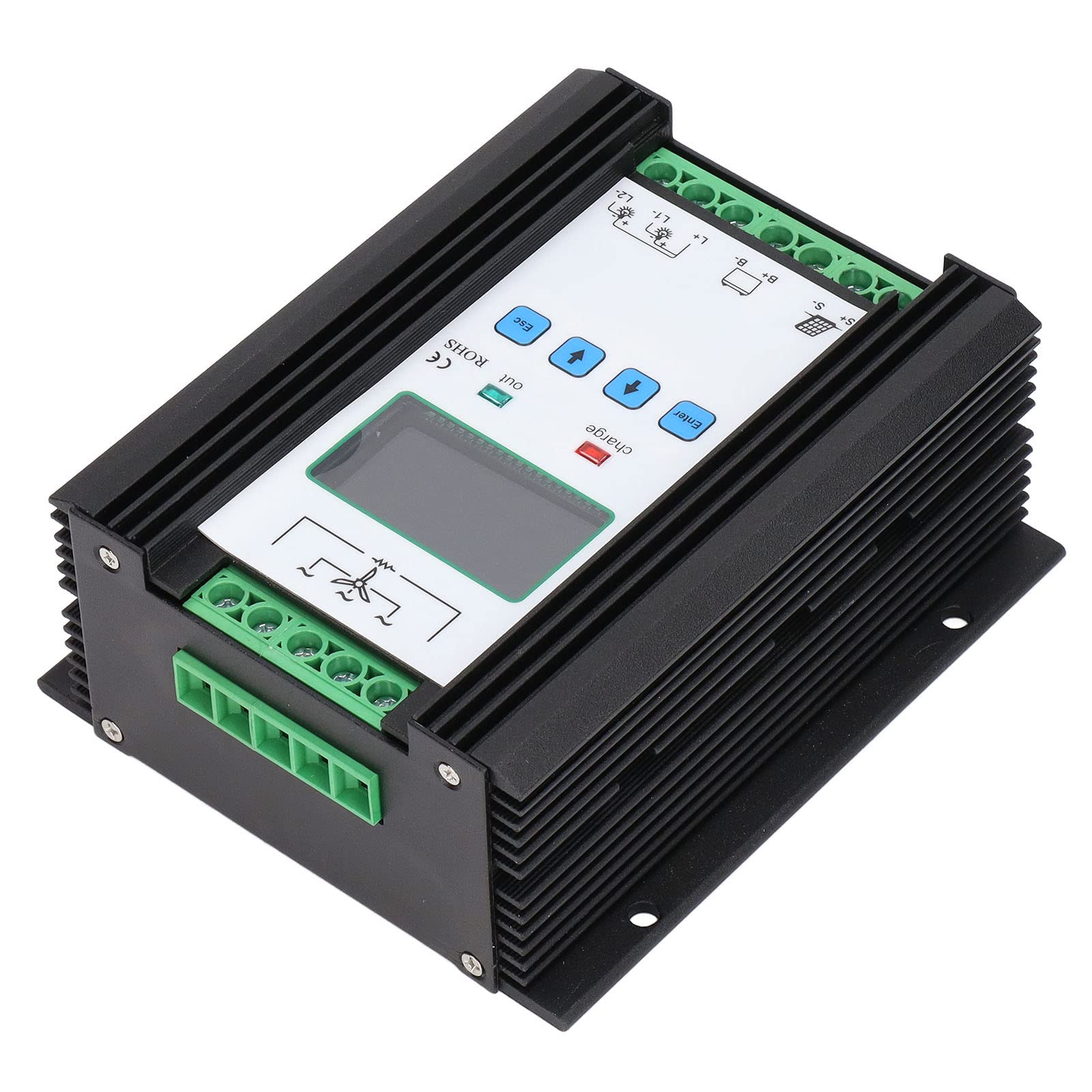Contrôleur Hybride Solaire éolien, écran LCD Numérique 12V 24V 600W