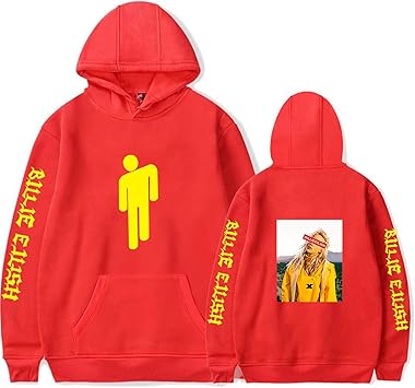 Amazon ビリーアイリッシュ Billie Eilish パーカー スウェット 男女兼用 応援服 演出服 プラスカシミア 3dプリント フード付き カップル ライブ スポーツウェア 2559784 N V スポーツ アウトドア