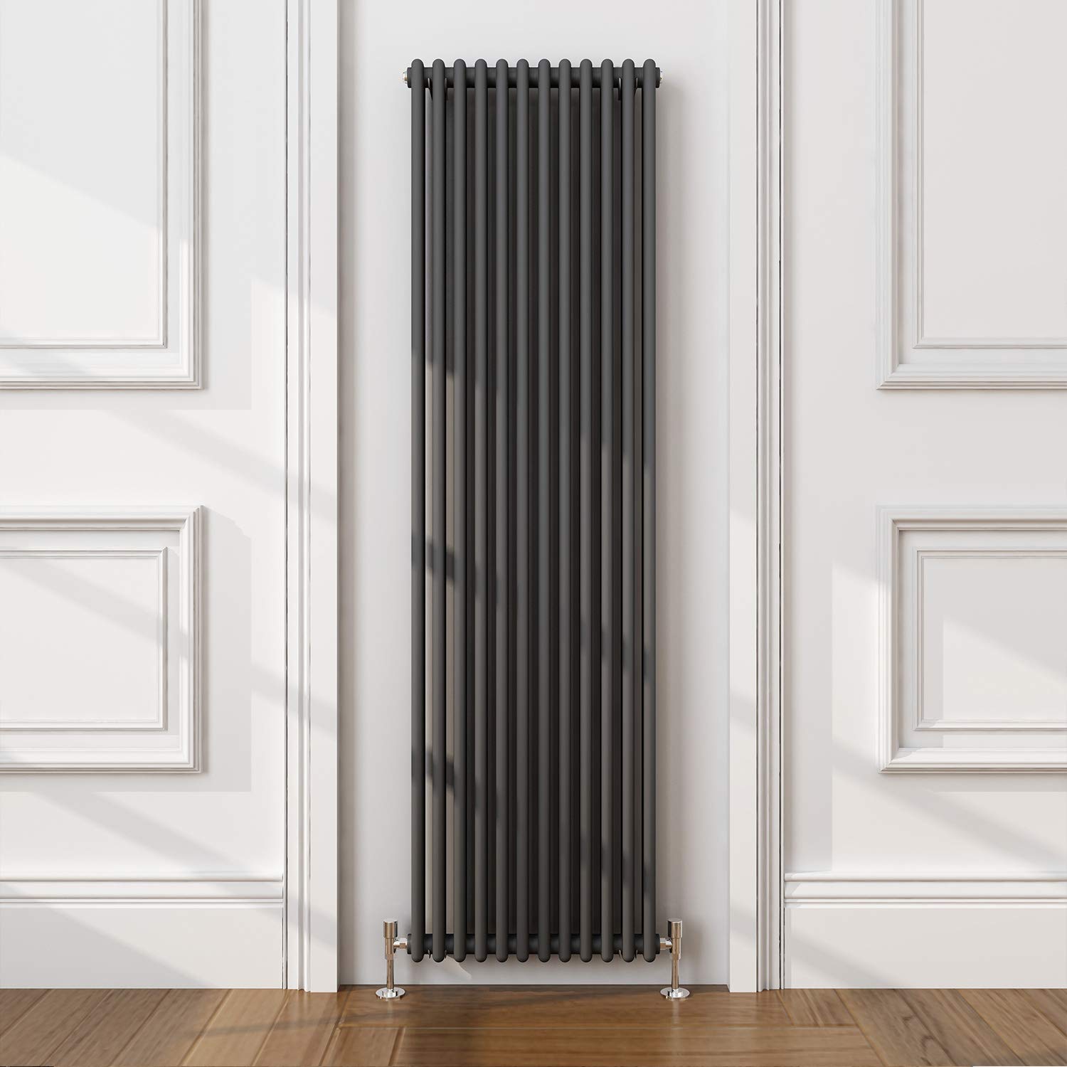 ELEGANT Traditional Radiator Anthracite Double Vertical Cast Iron Grey Radiator - Perfect for Kithcen, Living Room, Bathroom Radiators 2 Column 1800 x 560 mm โ image 1
