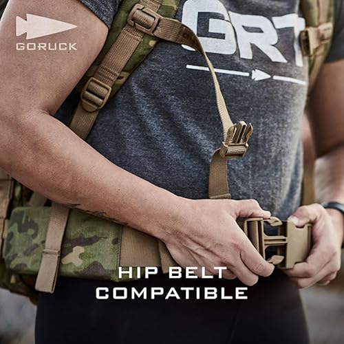 Miniatura 8 de GORUCK Rucker 4.0 25L Negro con bordado blanco  Mochila de entrenamiento de peso militar con bolsillo de placa de ruck y correas extra acolchadas