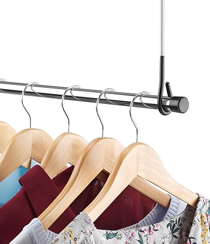 Miniatura 5 de Whitmor Double Closet Rod - Heavy Duty Closet Organizer- Chrome