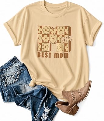 YTD Mom Graphic Tシャツ、プレミアムコットングラフィックTシャツ
