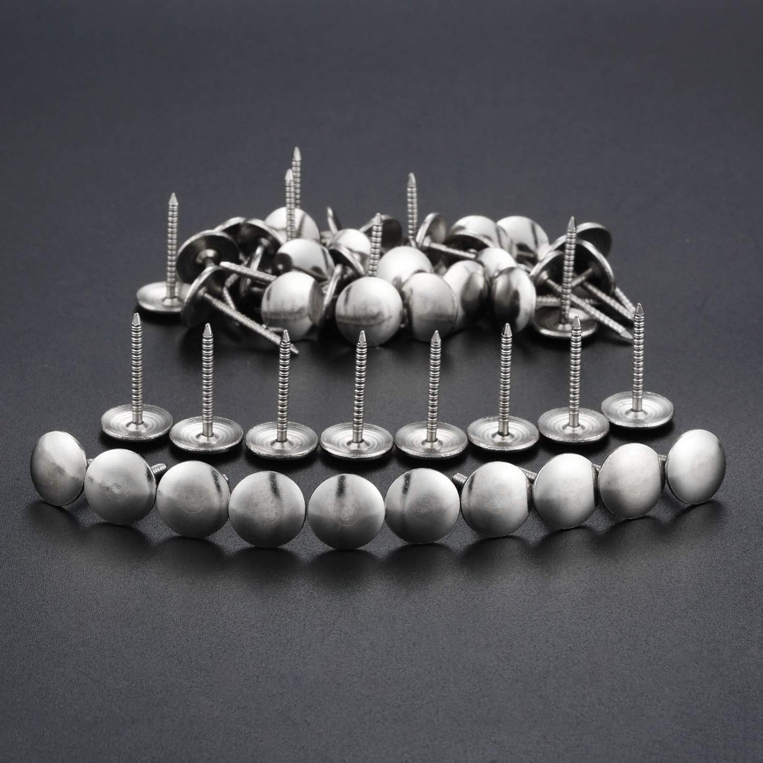 Punaises de Rembourrage, Clous de Rembourrage argentés 12x21mm, 200 pièces, boîte à Bijoux en Bois, Porte canapé Meubles, punaises de décoration, Goujons punaises