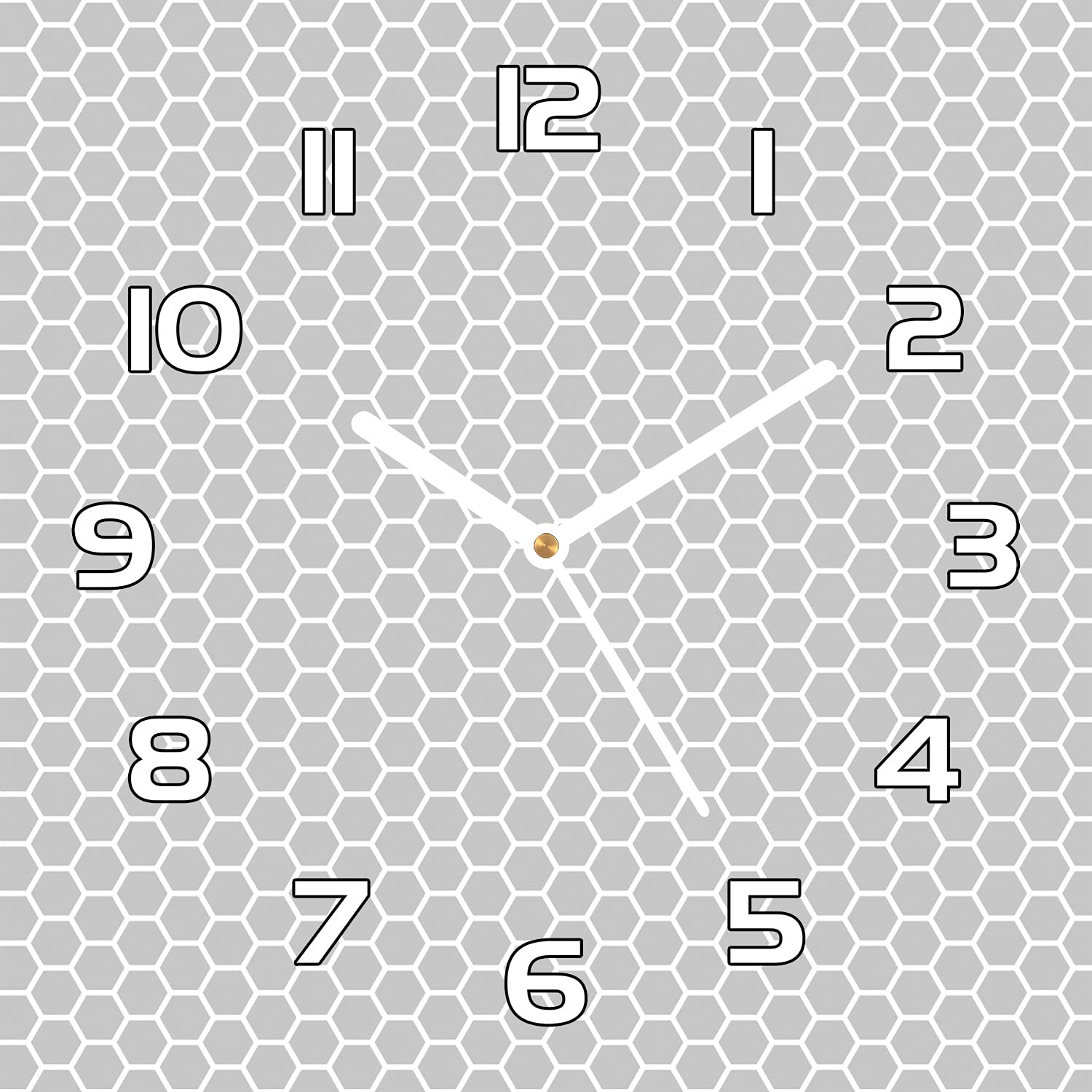 Horloge en verre cuisine salon déco moderne aiguilles blanches verre sécurité