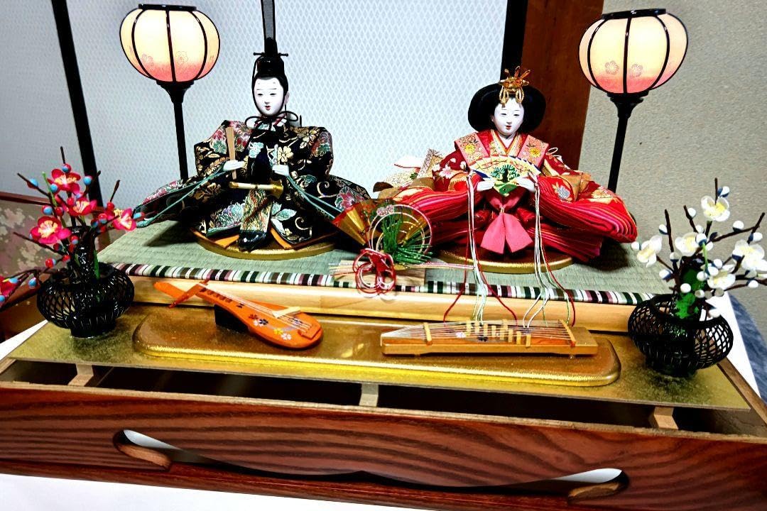 人形のはなふさ　雛人形　コンパクト　ケース飾り　新王飾り　三五新王 人形のはなふさ 雛人形 コンパクト ケース飾り 新王飾り 三五新王