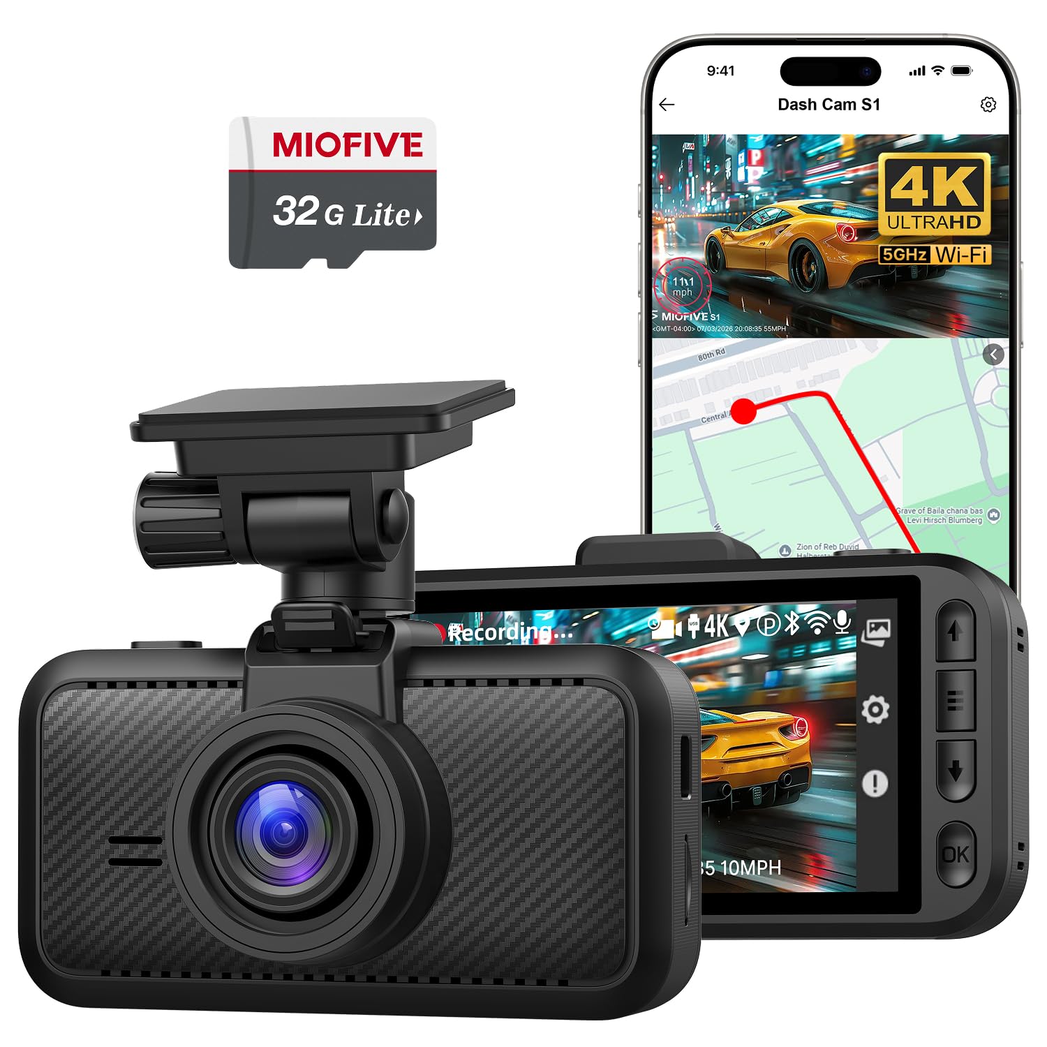 MIOFIVE S1 4K Dash Cam