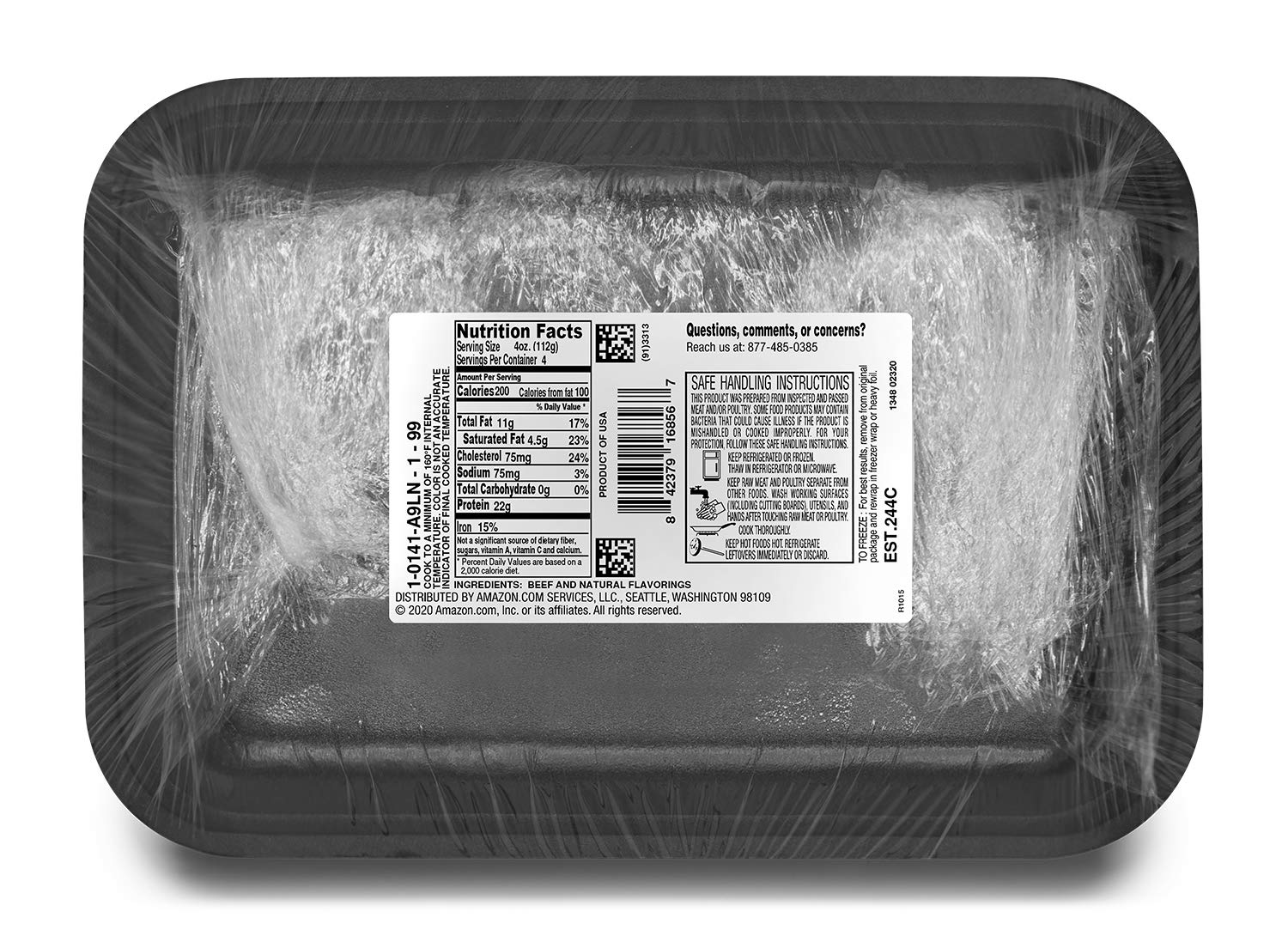 Fresh Brand – Ground Beef 90% Lean/10% Fat, 1 lb