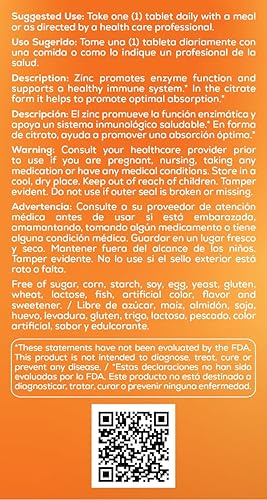 Miniatura 4 de Citrato de Zinc 100 Comprimidos