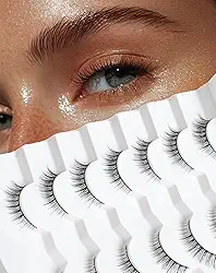 Cílios curtos de olho de gato cílios postiços naturais Demi Wispies cílios pequenos cílios de aparência natural pacote 7 pares D50