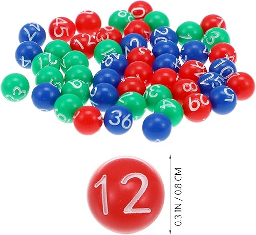 Miniatura 2 de FOYTOKI 49 unids máquina de lotería bola de juego de bingo bolas rellenables de plástico bolas de números de rifa mini accesorios accesorios