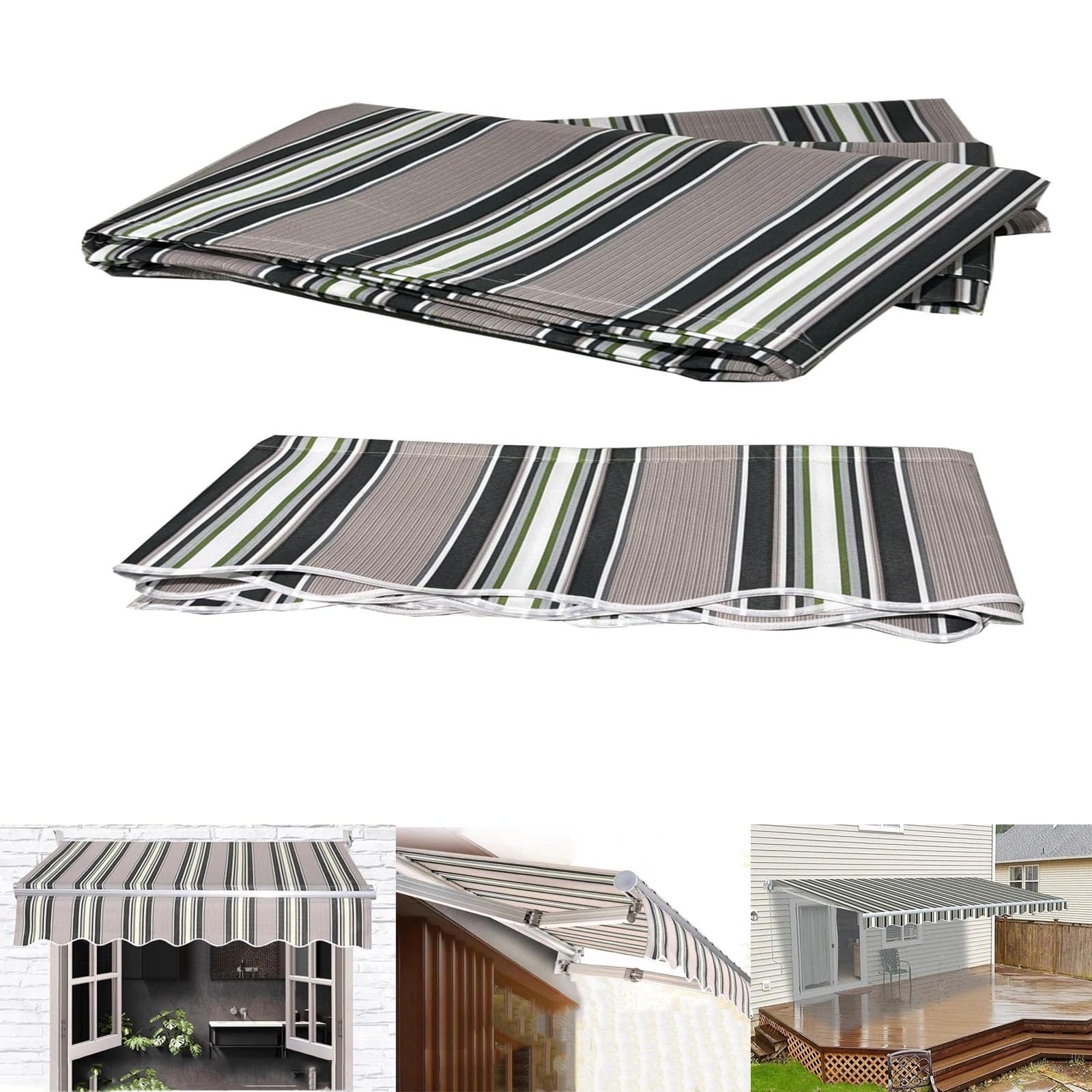 Toile pour patio rétractable imperméable multicolore pour ombrager vos repas d'été