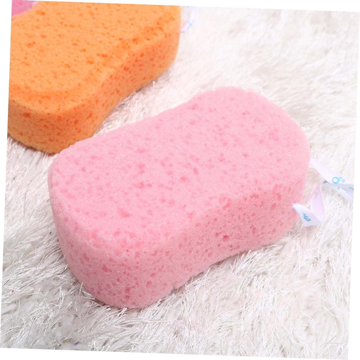 minkissy Stk Körperwaschschwamm Luffa natürlicher Badeschwamm beruhigender Körperschwamm s Schwämme Gittergewebe Wäscher Artefakt beim Reiben des Rückens Fräulein Zubehör