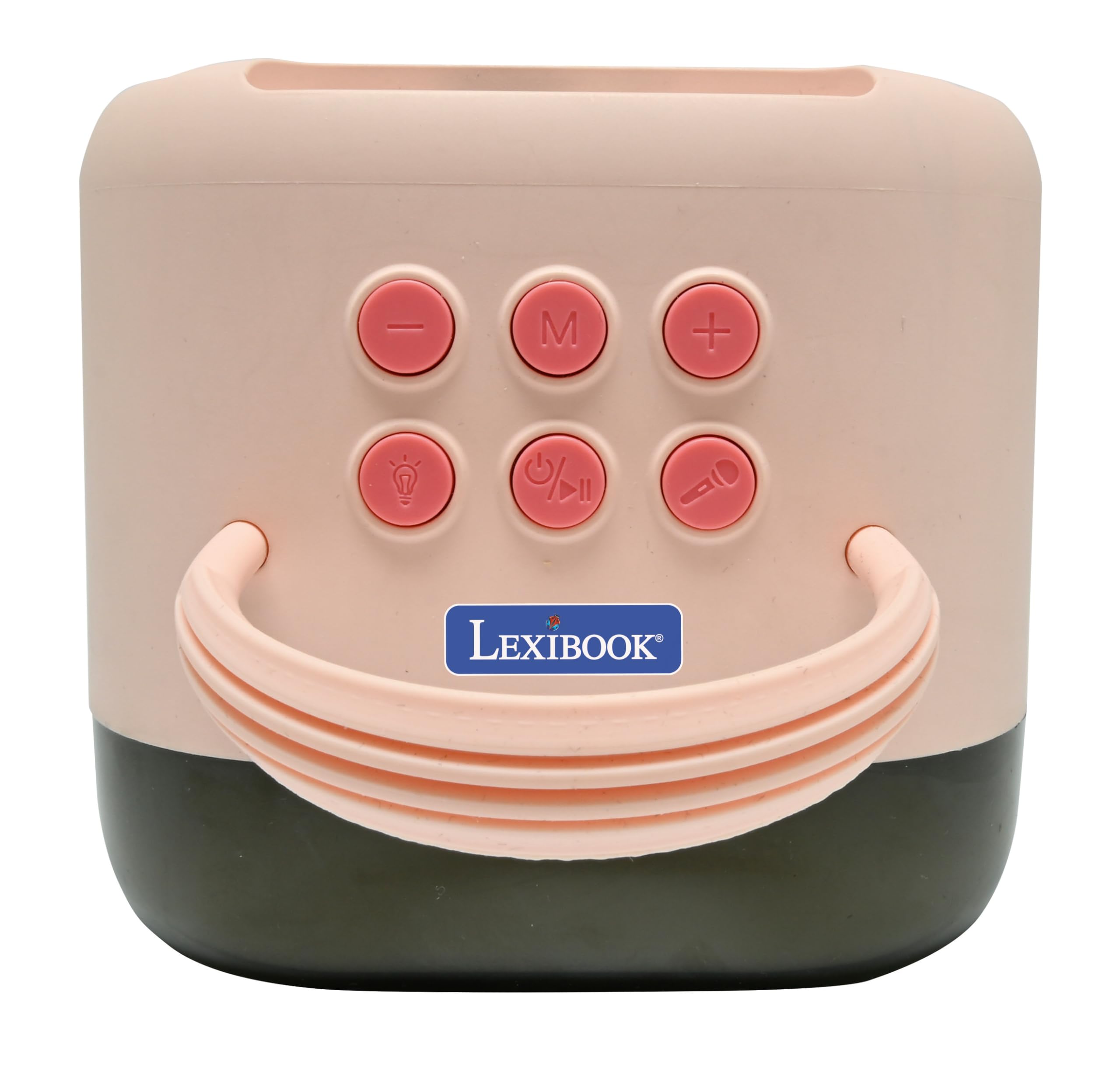 Lexibook, Altavoz Karaoke Inalámbrico, BTC030PK | 2 micrófonos inalámbricos, batería recargable, diseño portátil, rosa