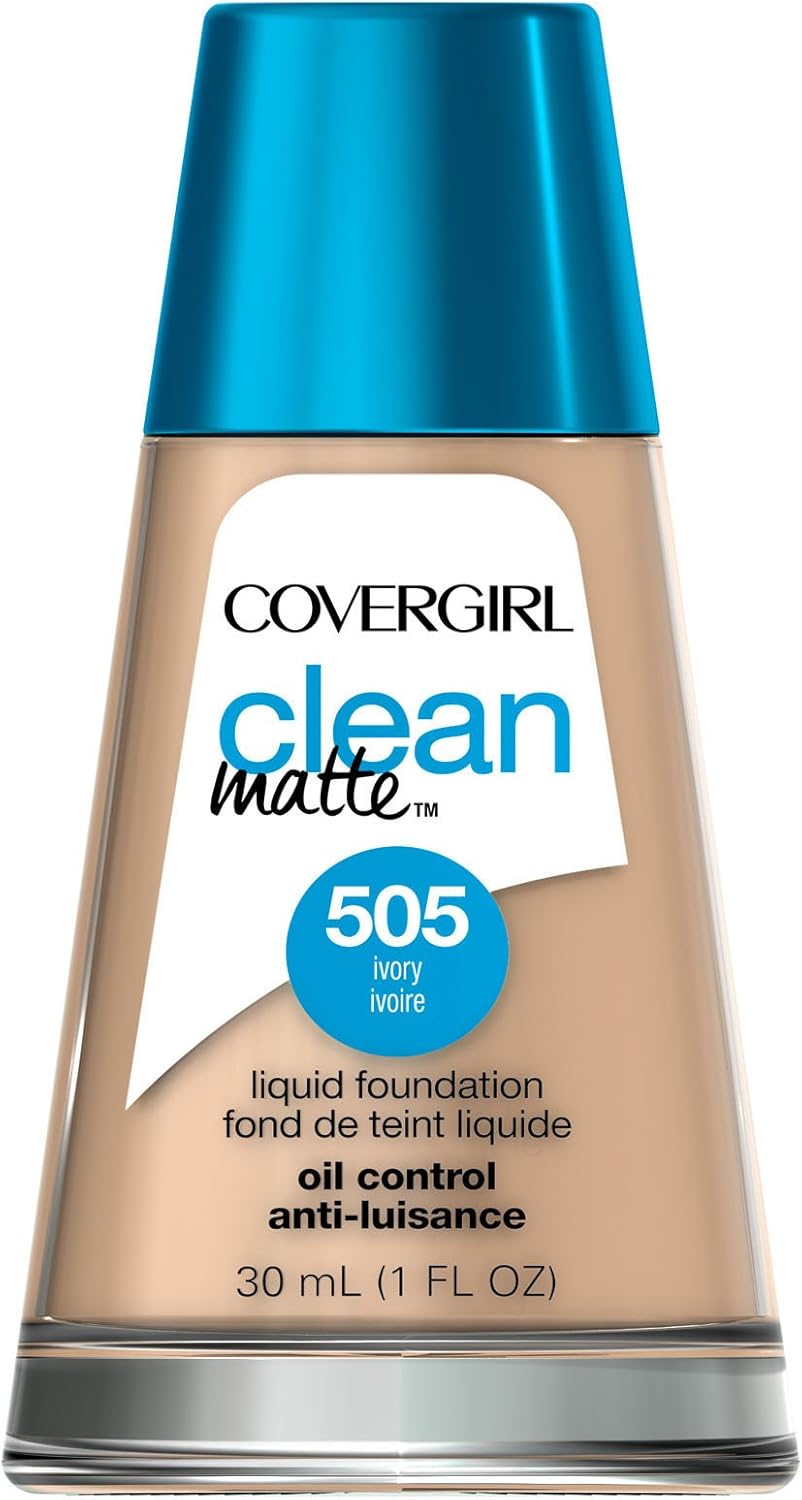 COVERGIRL Clean Oil Control Liquid Makeup Ivory Neutral 505, 30ml