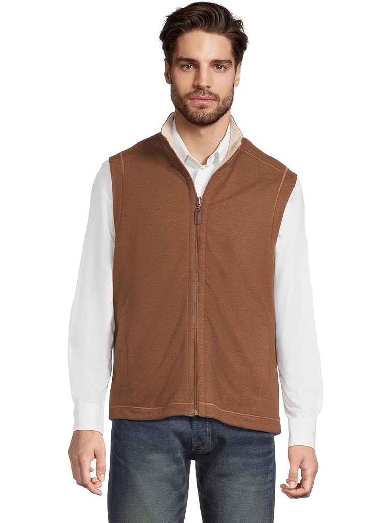 Brown Johnston & Murphy Reversible Solid Vest