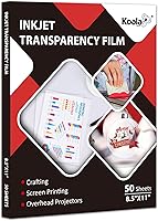 Vista 1 de Koala - Película transparente para inyección de tinta, 50 hojas, 100 % transparente, para impresoras de inyección de tinta, para manualidades