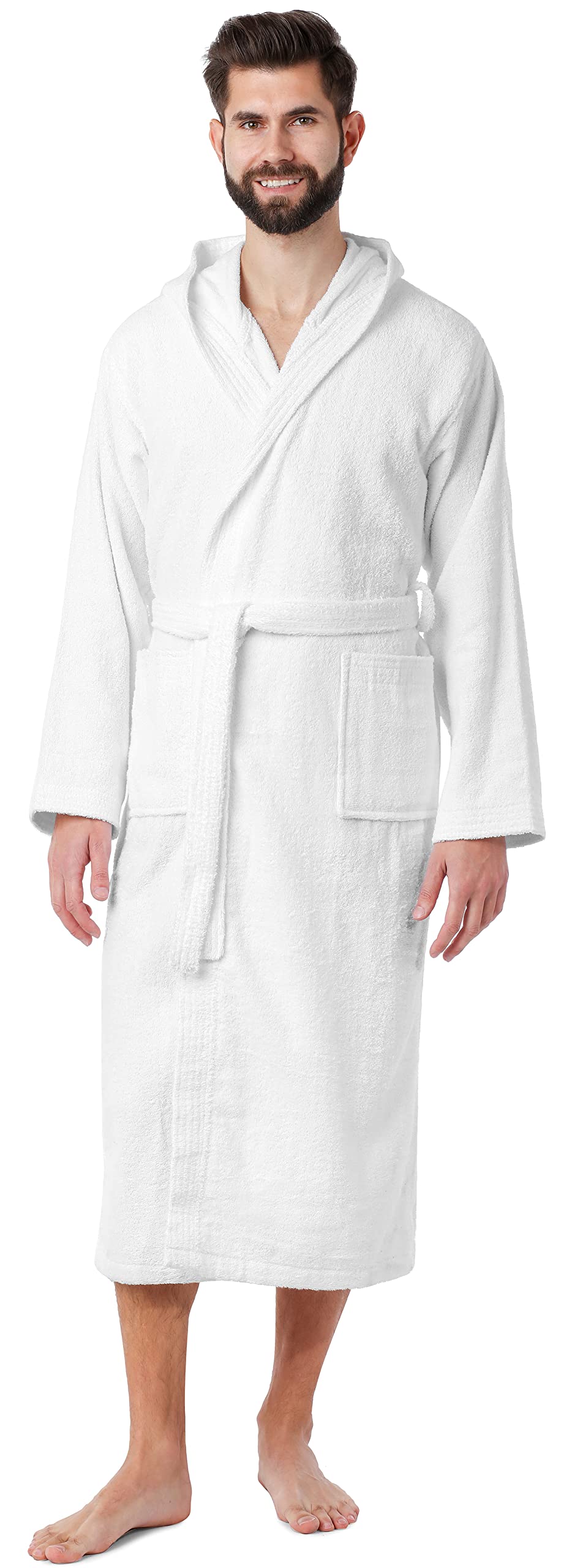 Ladeheid Peignoir de Bain Éponge 100% Coton Organique Homme LA40-224