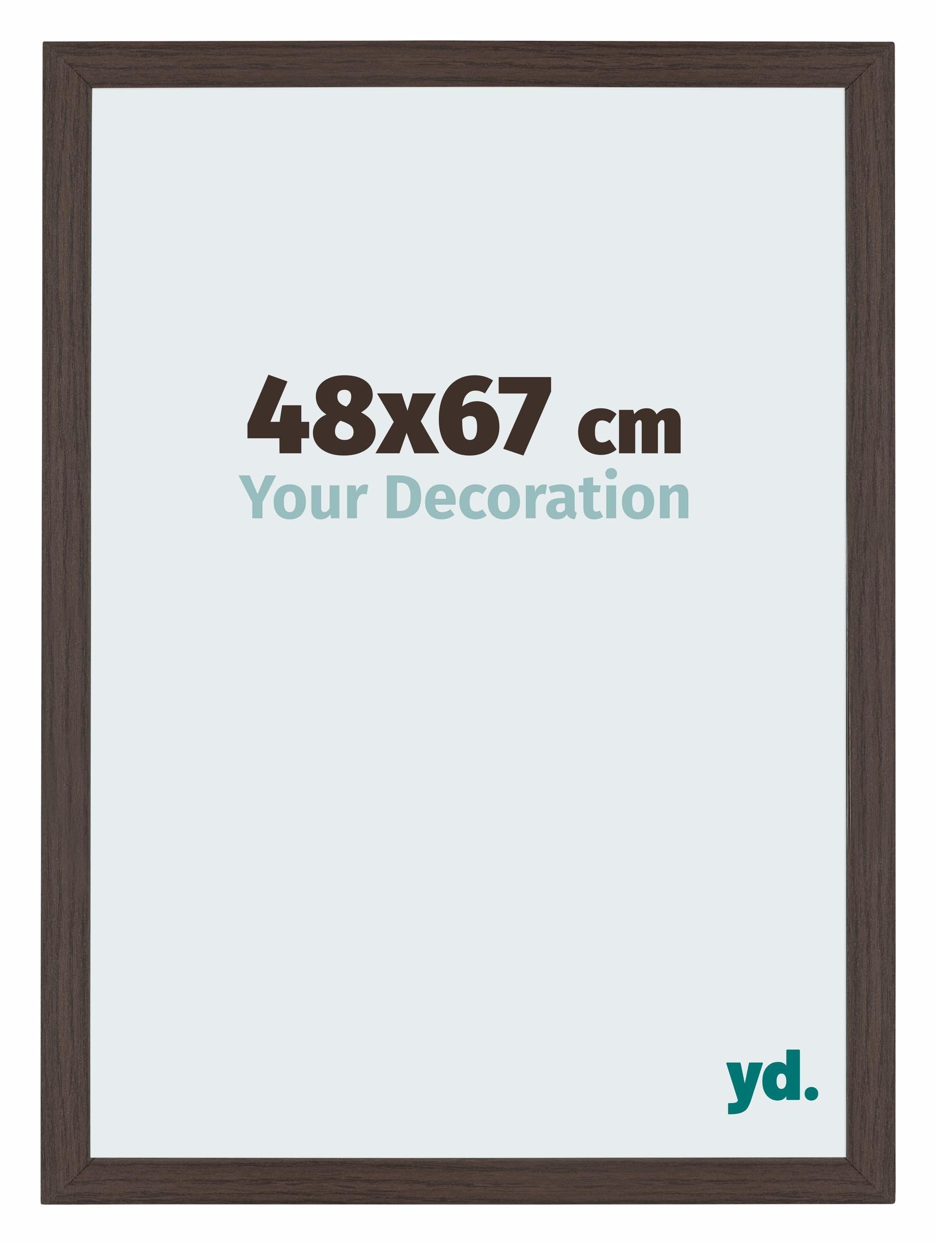 Your Decoration - Picture Frame 48x67 cm - Oak Dark - Decorative Wall Frame in MDF with Antireflection - Frame 48x67 - Mura
