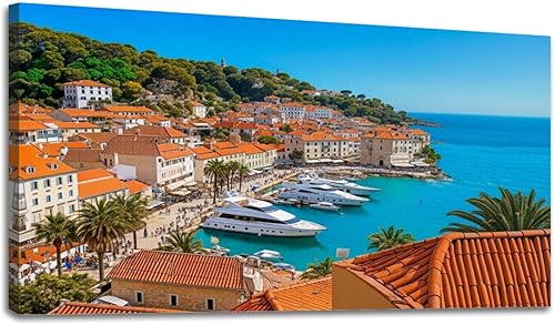 Miniatura 10 de 20"x 40" Canvas Wall Art Rustic Farmhouse Vintage Barn Country Field Landscape Acrylic Paint Framed Pictures Painting Prints Large Wall Art for