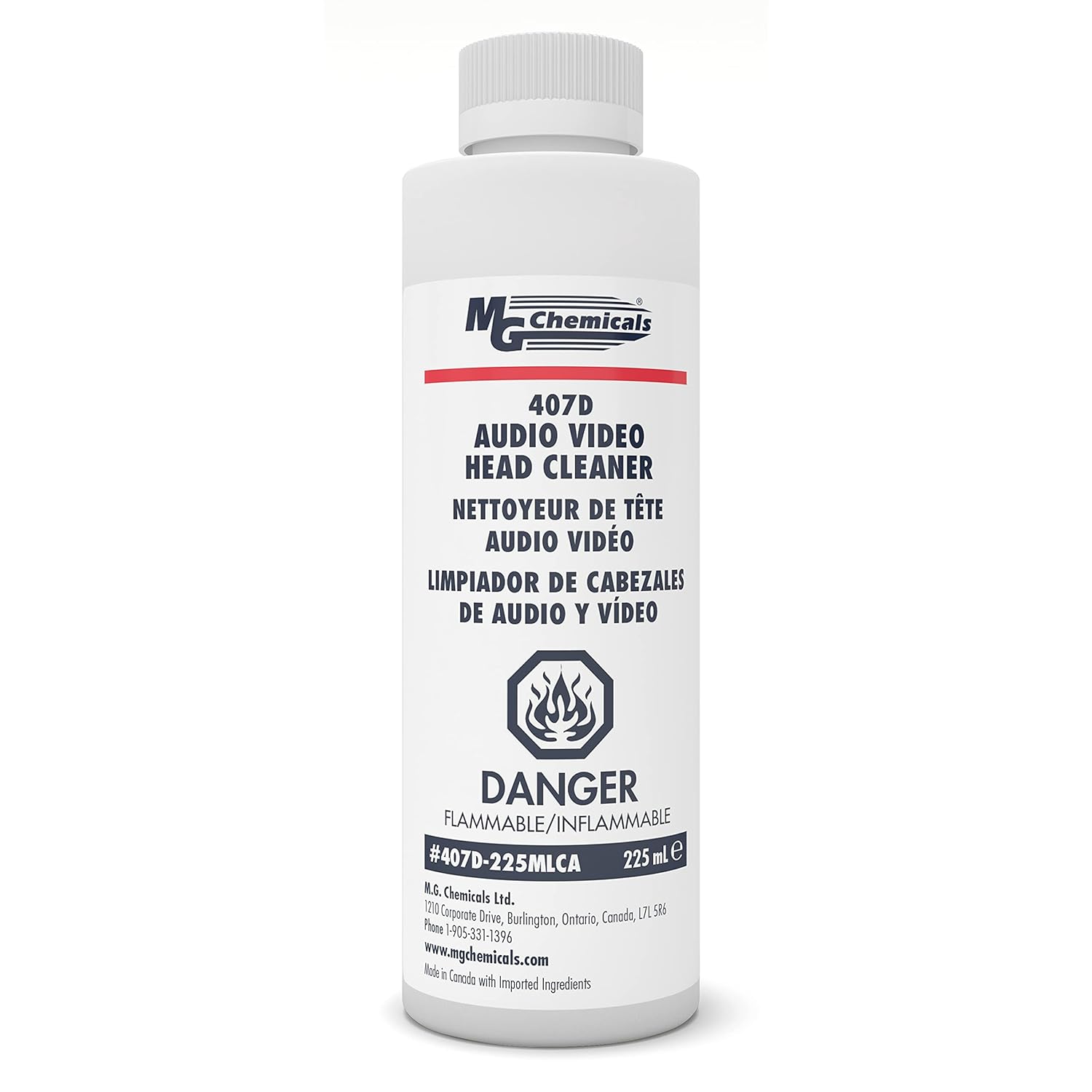 MG Chemicals Audio/Video Head Cleaner, 8 fl oz Liquid Bottle, use with