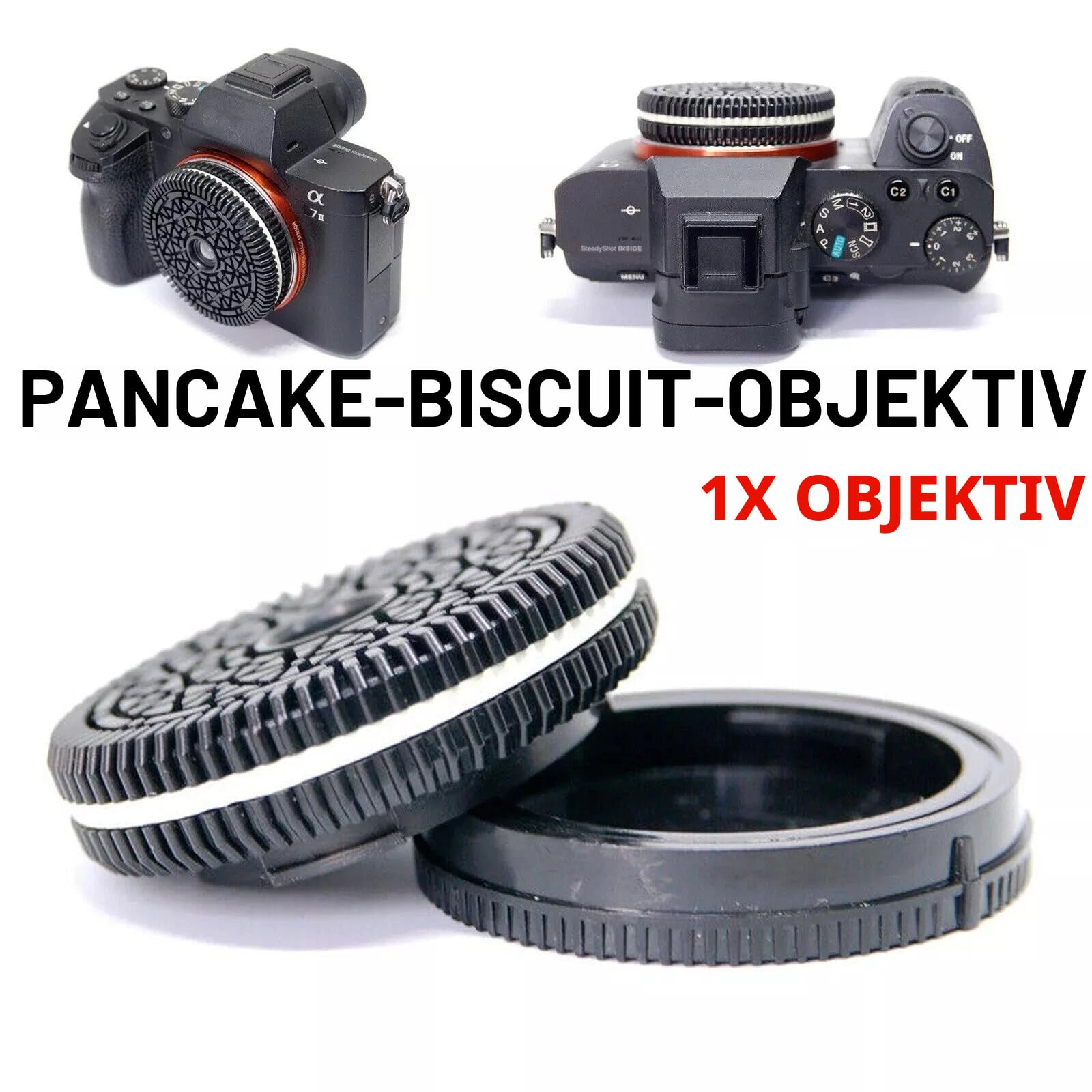 Set mit 1 fokusfreiem Objektiv für Sony E Mount spiegellose Kamera 32 mm/F10