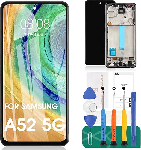 INCELL - Pantalla de repuesto para Samsung Galaxy A52 5G LCD para Samsung A52 5G LCD para Samsung A52 0.18 oz digitalizador para SM-A526B SM-A526U