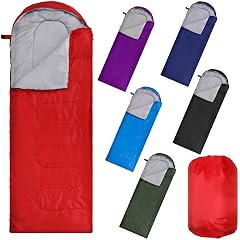Macarrie 6 Pack Bulk Sleeping Bags for Homeless Donation 0 Degree Waterproof Sleeping Bags with Compression Sack for