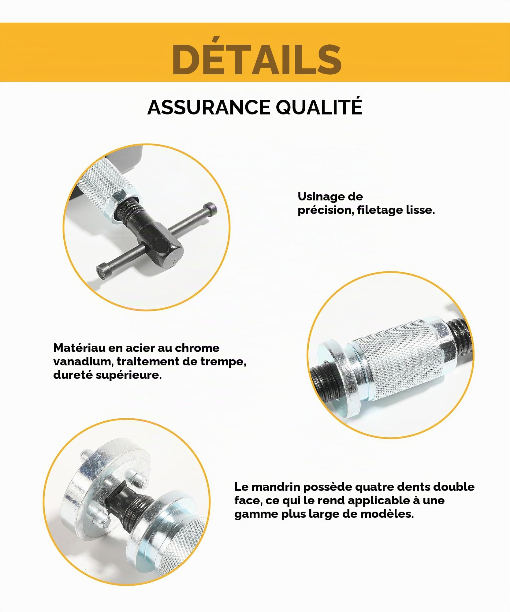 Flaconi Repousse Piston Frein,Repousse Piston Frein Arriere,Pieces Auto,écarteur Pistons pour Freins à Disque,Outil de Repousse Piston Frein Arriere pour Remplacement de Disque Outil et Adaptateurs