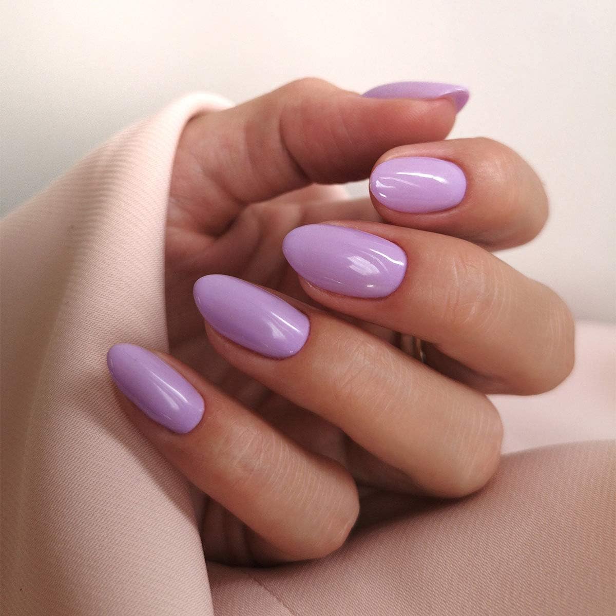 SEMILAC Gel Nail Polish 145 Lila Story, Full Coverage Gel Polish, Soak Off Easy To Use LED/UV Nail Lamp - Image 4