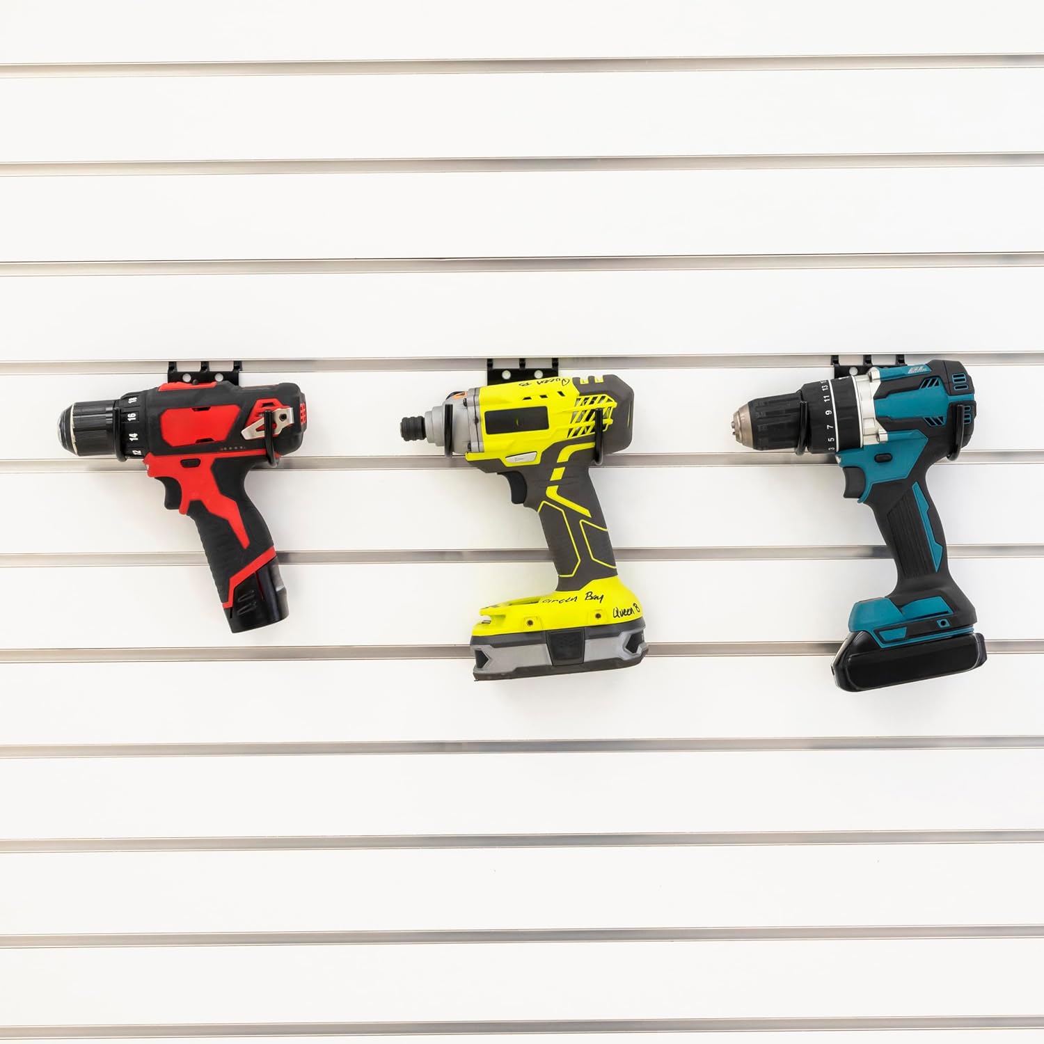 VICTORY DISPLAY & STORE FIXTURE MFG Heavy-Duty Drill Garage Utility Hook fits Both Slatwall and Pegboard, Pack of Three or Five (Quantity 3) (3)