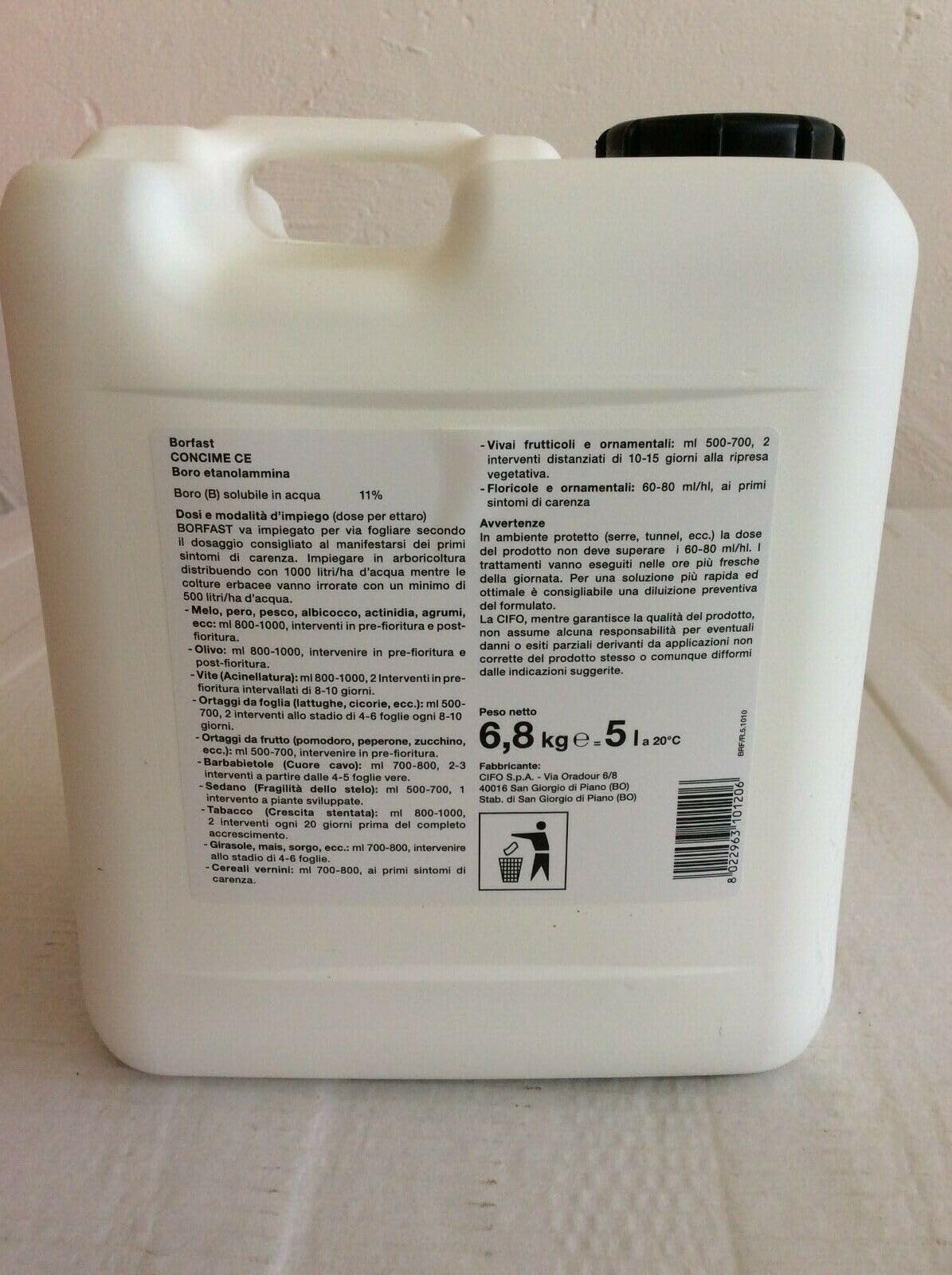 Borfast - Concime Ce - Cifo - Conf. 6,8kg = 5Lt